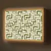 Modern - Grafisch - Groen Light Box met batterij (Wandlamp) middel 907 -z3d_website