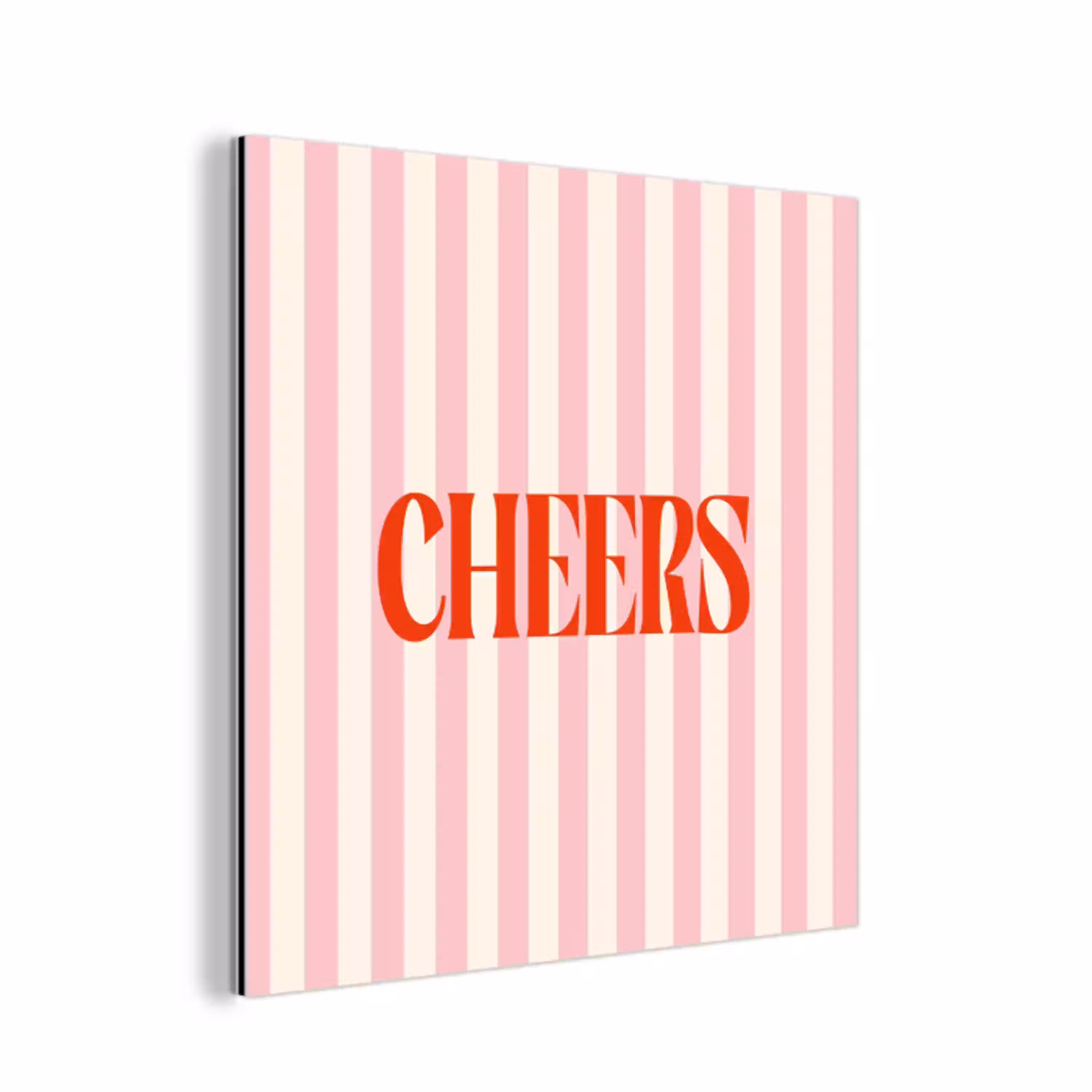 Zachtroze - Rood - Strepen - Cheers aluminium wit klein -3d