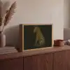 Zebra - Strepen - Goud Light Box met batterij (Wandlamp) middel -sfeer2