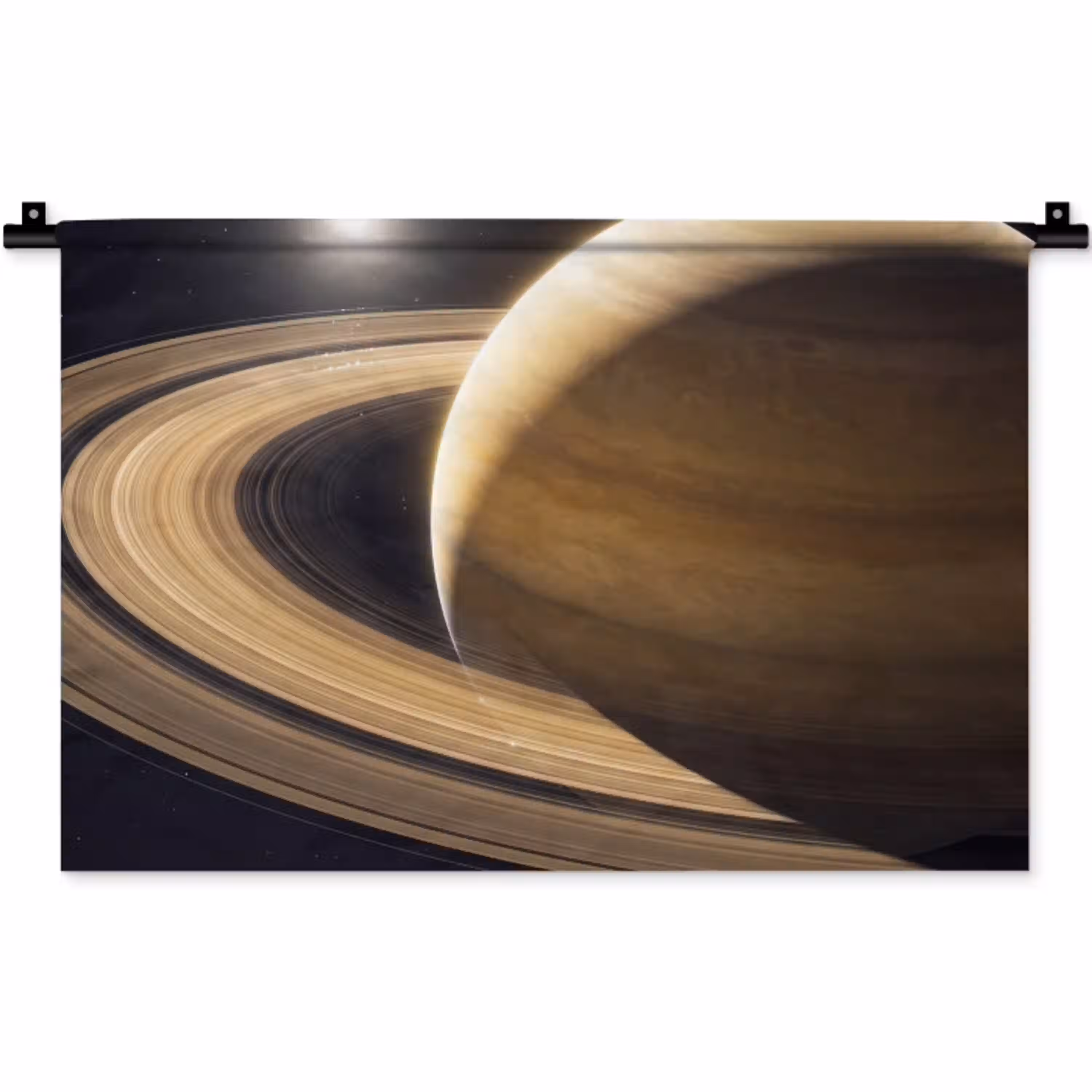 Planeet - Ringen - Ruimte Wandkleed katoen klein -zz3d