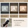 Vloeiende vlakken - Harmonieus - Golvend Light Box met batterij (Wandlamp) middel -USP_lichtkleurNL
