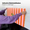 Patroon - Oranje - Fijn - Strepen Inductie beschemer met haakjes klein -ky-ophangen-de