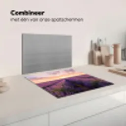 Landschap - Lavendelveld - Paars Inductie beschermer vinyl 3mm middel -wsfeer7_website