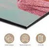 Zonnebril - Roze - Geit - Horen aluminium wit klein -closeup_NL