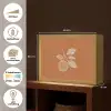 Sinaasappel - Getekend - Bladeren - Bruin Light Box met batterij (Wandlamp) middel -USP_websiteoverzichtNL
