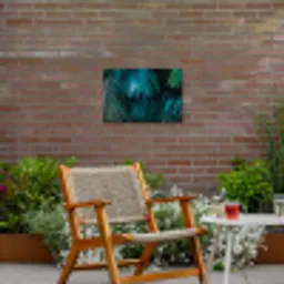 Palmblad - Tropisch - Natuur - Jungle Tuinposter op houten frame 2 cm dik klein -sfeer3