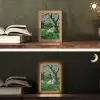 Vrouw - Boom - Boek - Mandje Light Box met kabel (Tafellamp) klein -sfeer3