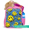 Smiley - Blauw - Geel Kinderrugzak - Roze middel -inhoud_NL