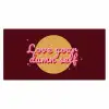love your damn self - Cirkel - Glitter - Rood Muismat XXL klein -3d_leeg