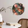 Dahlia - Bloemen - Patroon Wandcirkel plexiglas klein 852 -sfeer4
