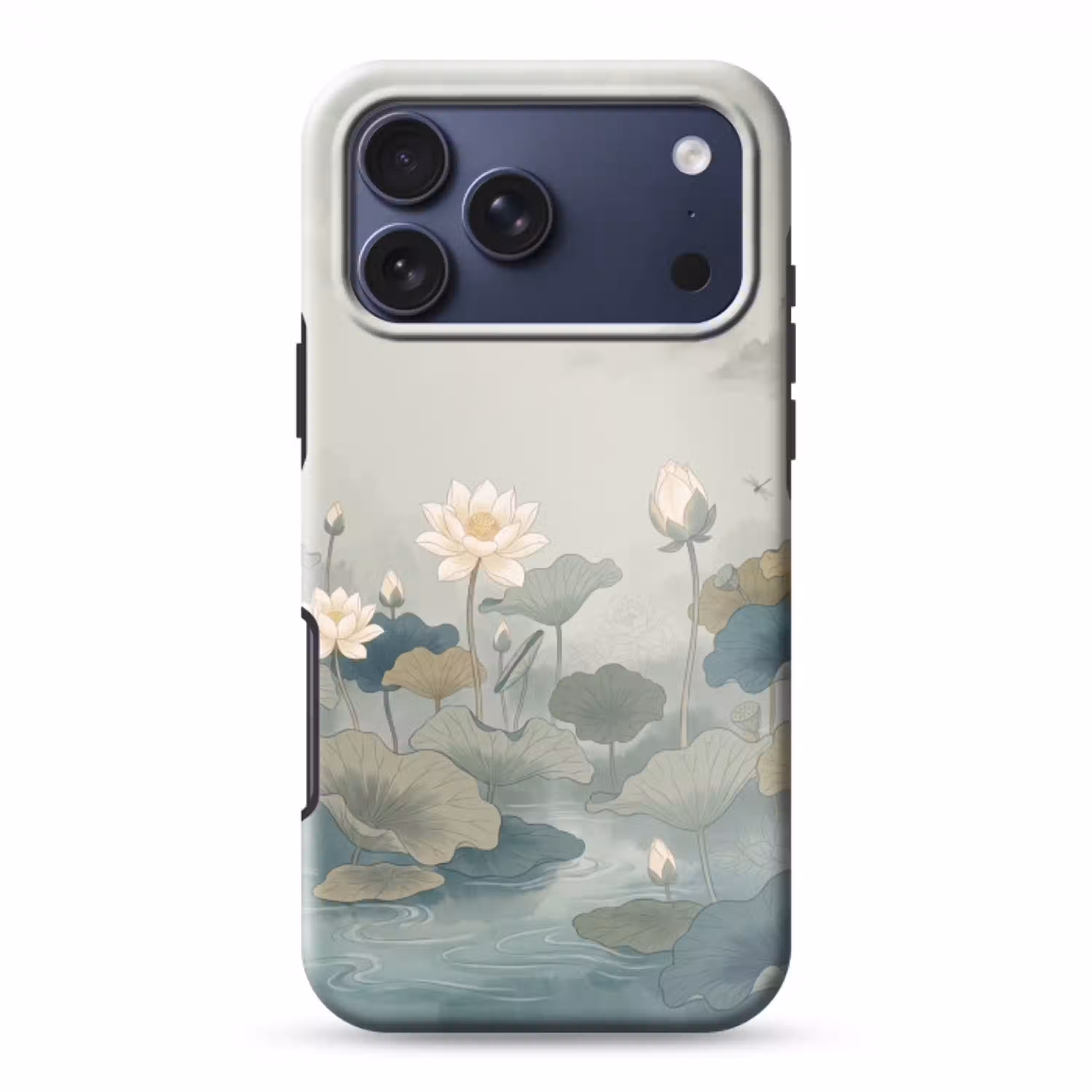 Lotus - Bloemen - Groen Toughcase MagSafe Apple iPhone 17 Pro Max klein -3d