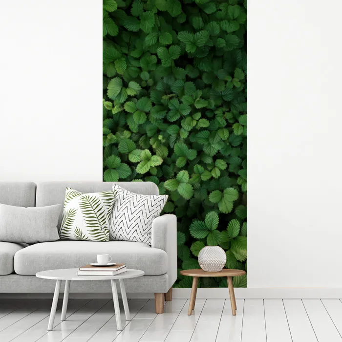 Groen - Bladeren - Kartel - Zonlicht fotobehang vinyl groot -woonkamer