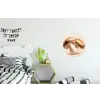 Champignons - Zacht - Beige Wandcirkel aluminium klein -kinderkamer