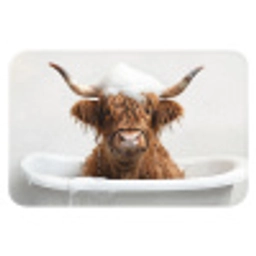 Schotse Hooglander - Bad - Koe - Dieren - Schuim Badmat klein -3d
