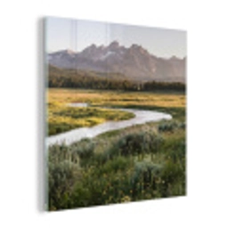 Berglandschap - Rivier - Bos plexiglas 5mm klein -z3d