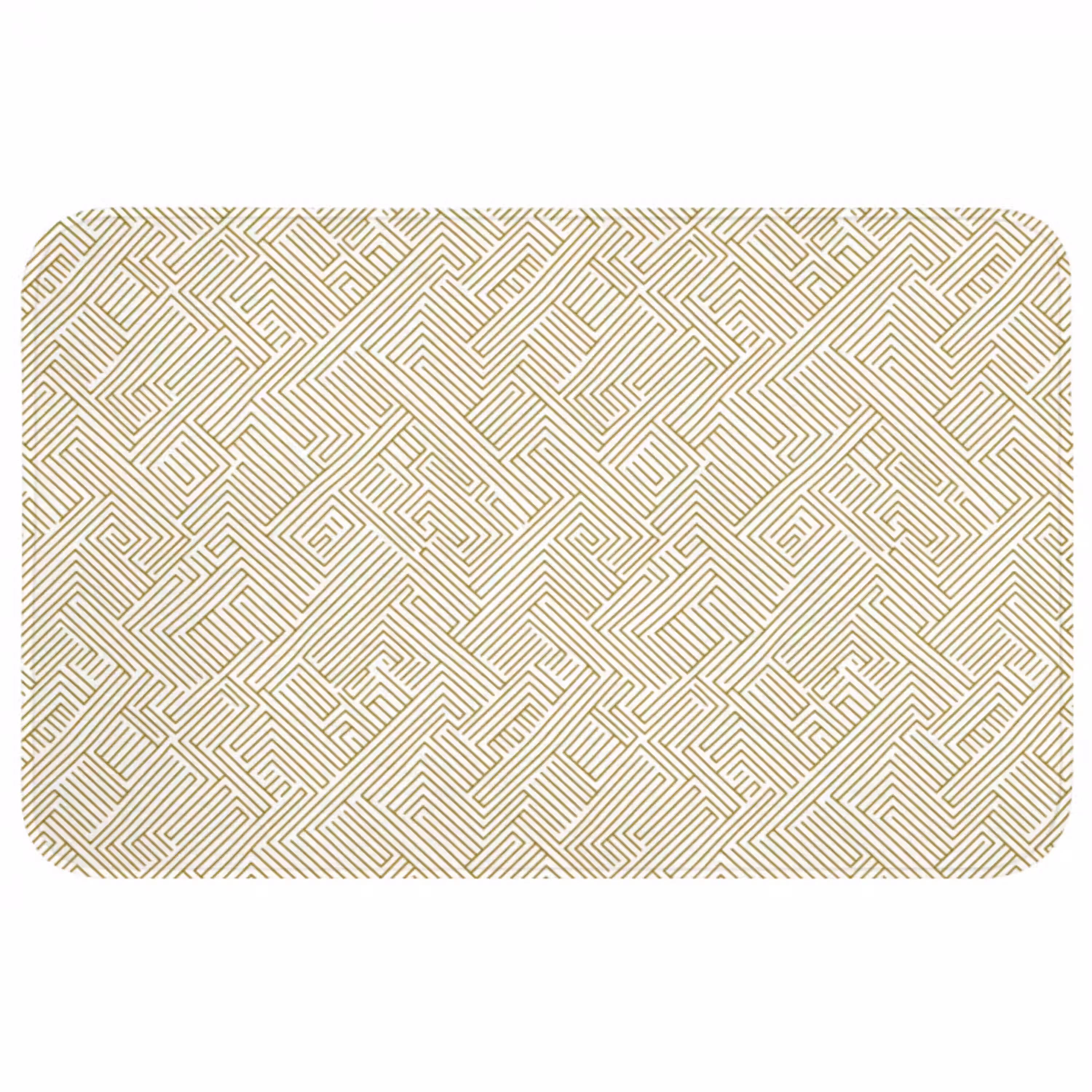 Geometrisch - Lijnen - Groen WCmat middel 1009 -3d