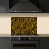 Oranje - Tijger - Zwart - Patroon keuken achterwand spatscherm klein 900 -sfeer1