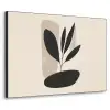 Plant - Beige - Japandi Textielframe zwart klein -3d