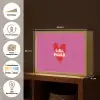 Girl power - Hart - Roze - Rood Light Box met batterij (Wandlamp) middel -USP_websiteoverzichtDE