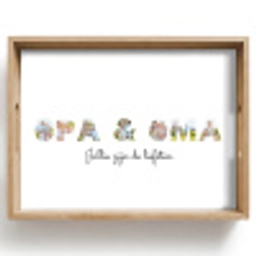 Opa & Oma - Lettercollage Dienblad Rechthoek middel -z3d_shopping
