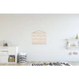 Golven - Structuur - Beige textielposter latten blank klein 122 -kinderkamer