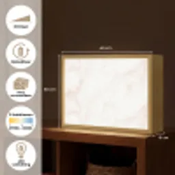 Zalmroze - Marmer - Aders Light Box met batterij (Wandlamp) middel 907 -USP_websiteoverzichtNL