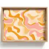 Abstract - Golvend - Oranje Dienblad Rechthoek middel -z3d_shopping