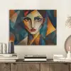Portret - Abstract - Vormen PET vilt klein -sfeer1