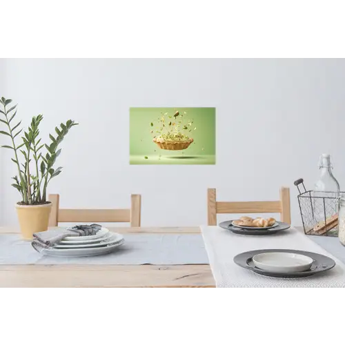 Pistache - Taart - Noten - Eten Muursticker klein -eettafel