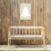 Japandi - Kerstboom - Beige - Kerstversiering Tuinposter op houten frame 2 cm dik klein -sfeer4