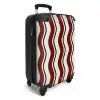 Golvende strepen in rood NBS - Handbagage koffer - Unisex middel -productfoto_3d