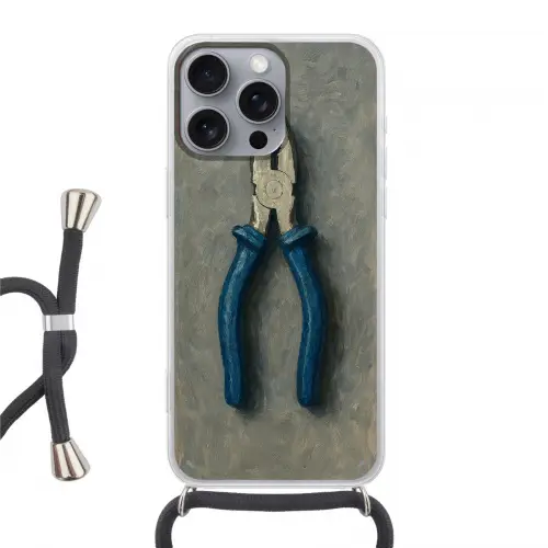 Tang - Schilderij - Textuur - Verf Hoesje iPhone 16 Pro Max met koord klein -3d