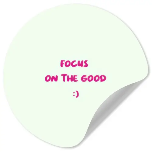 Focus - Beige - Roze - Smiley Wandcirkel behangsticker klein -3d