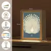 Vogel - Blauw - Vintage Light Box met kabel (Tafellamp) klein -USP_NL