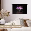 Neon - Vaas - Bloemen Wandkleed katoen klein -sfeer1