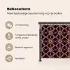 Symmetrisch - Tegel - Burgundy Balkonbeschermer Duitsland klein 596 -specs_NL