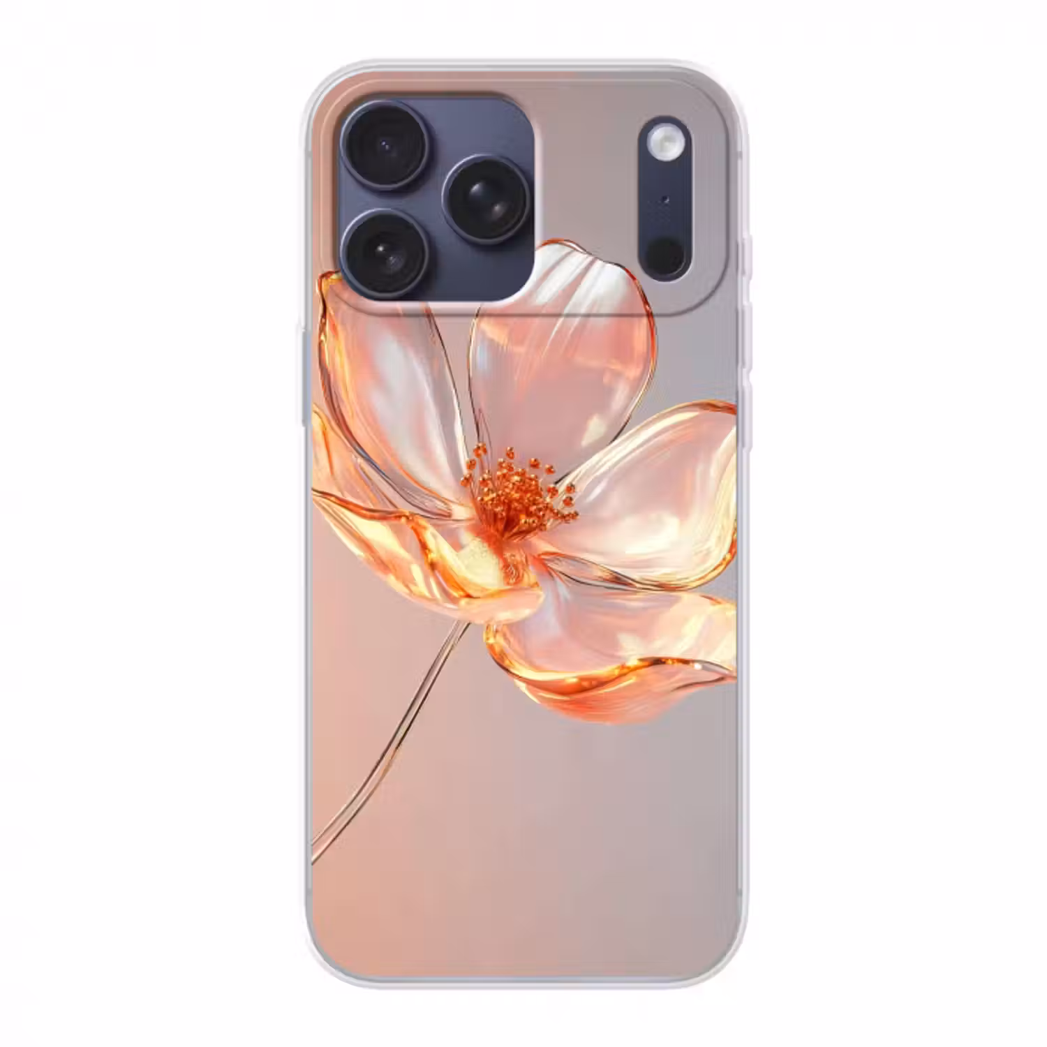 Handyhülle - Gläser - Blume - Rosa