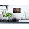 Explosie - Goud - Kleurrijk - Abstract Muursticker klein -keuken