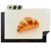 Croissant - Brood - Beige Inductie beschemer met haakjes klein -3d