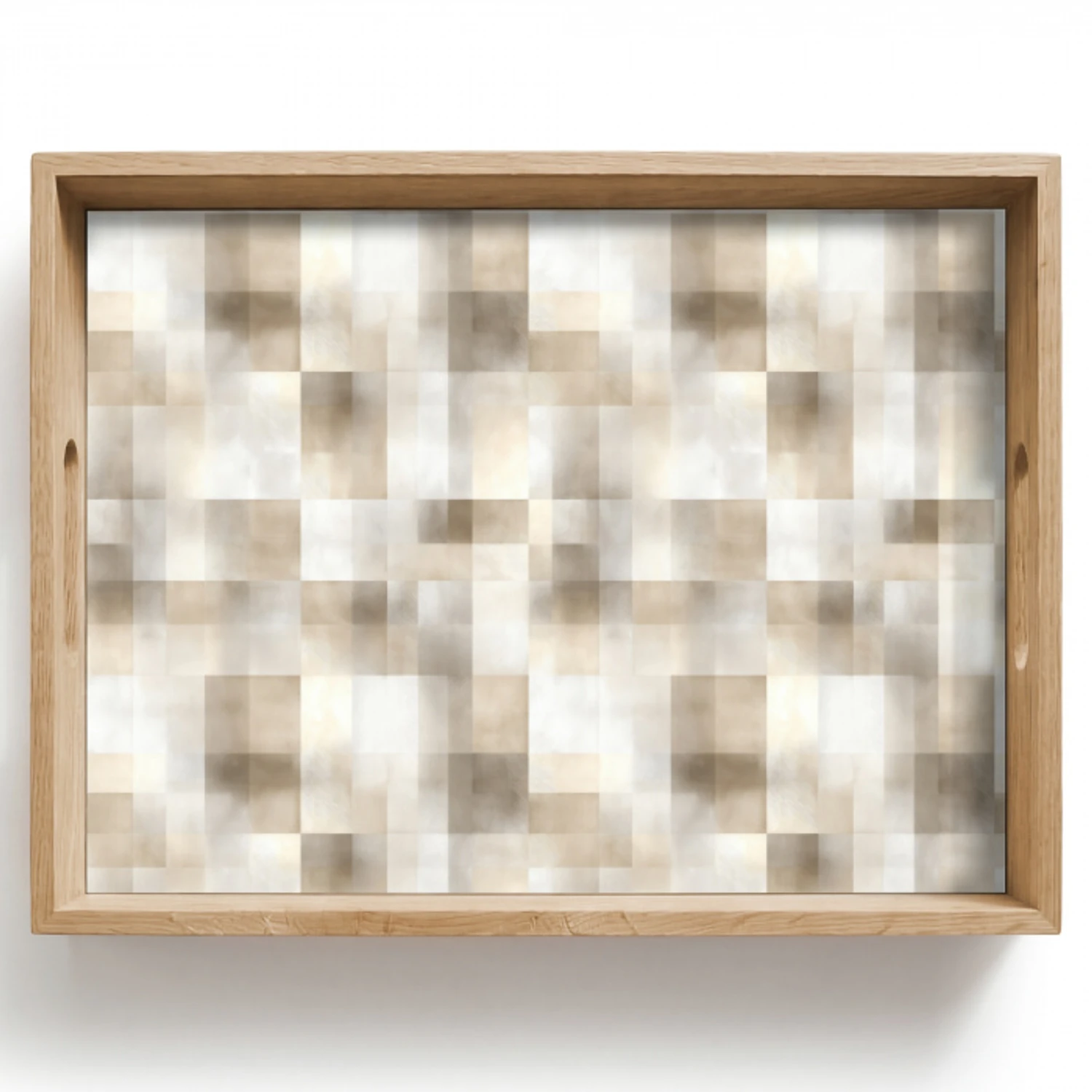 Textuur - Linnen - Beige Dienblad Rechthoek middel 911 -z3d_shopping