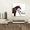 Paard - Modern - Balans aluminium wit klein -sfeer1