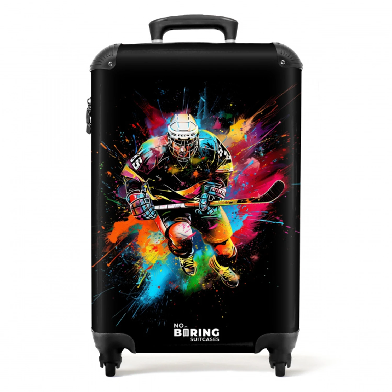 IJshockey met graffiti NBS - Handbagage koffer - Unisex middel -productfoto_recht