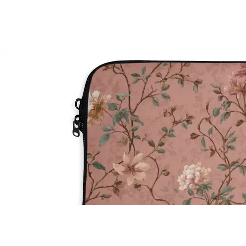 Botanisch - Bloemen - Roze laptophoes neopreen klein 279 -detail