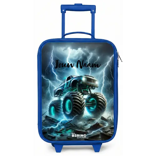 Thunder Wheels Kinderkoffer - Blauw klein -zz3dotto