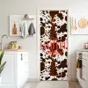 Koeienprint - Limited edition - Rood deurposter klein -sfeer5