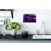 Golven - Abstract - Paars Muursticker klein -keuken
