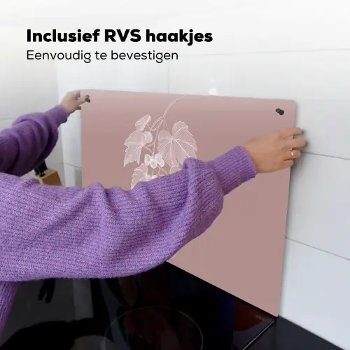 Tros - Druiven - Illustratie - Bladeren Inductie beschemer met haakjes klein -ky-ophangen-nl