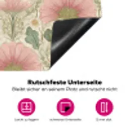 Klassiek - Patroon - Roze Inductie beschermer vinyl 3mm klein 276 -zzzzzzz-lf-onderkant