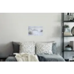 Duinen - Sneeuw - Strand - Winter - Serene Muursticker klein -slaapkamer