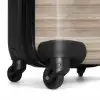 Lichte houten planken met horizontale nerf NBS - Handbagage koffer - Volwassenen Unisex middel -wiel